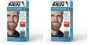Tinta para Barba Just for Men M-25 Castanho Claro com Pincel - Kit com 2