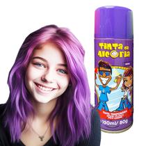 Tinta para Cabelos Spray da Alegria Tintura Temporária 150 ml - Festa Carnaval Cabelo Maluco