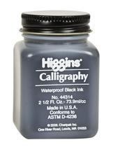 Tinta para caligrafia Higgins preta à prova dágua 75 ml Tinta para caligrafia Higgins preta à prova dágua 75 ml