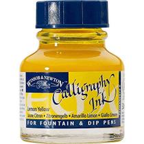 Tinta Para Caligrafia Winsor & Newton 30ml Lemon Yellow Tinta Para Caligrafia Winsor & Newton 30ml Lemon Yellow