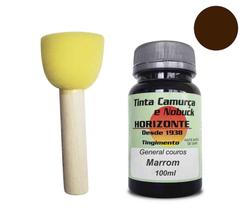 Tinta Para Camurça Horizonte 100ml+ pincel batedor decamurça