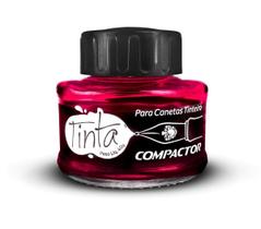 Tinta Para Caneta Tinteiro Compactor Shiny Pink 40Ml