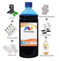 Tinta Para Canon MG3022 CL-246 Cyan 1 Litro Linha Platinum