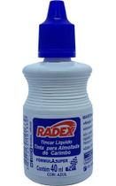 Tinta Para Carimbo 40ml Azul Radex