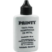 Tinta para Carimbo 40ML Vermelha (7897216901343)