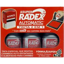 Tinta para Carimbo 40ML Vermelho Automatico CX.C/03