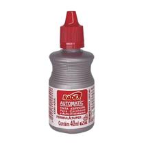 Tinta Para Carimbo Asuper Automatic 40ml Vermelho