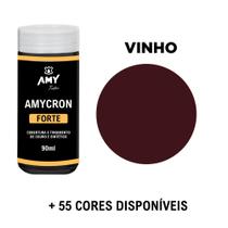 Tinta para Couro 90ml Amycron Sapatos Bolsas Volante Banco Sofá Calçados Cadeira