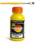Tinta para couro amarelo sb e tenis horizonte 100ml e pincel