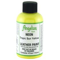 Tinta para couro Angelus Neon Tropic Sun Yellow 118 ml