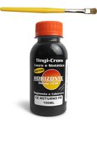 Tinta para couro cinza escuro tenis horizonte 100ml e pincel