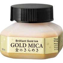 Tinta Para Desenho Zig Kuretake 60ml Gold Mica Tinta Para Desenho Zig Kuretake 60ml Gold Mica