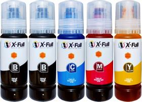 Tinta Para Epson L3210 L3250 L3150 L3110 L1250 L5590 L5290 L5190 Compatível Refil 544 Kit 5x70ml