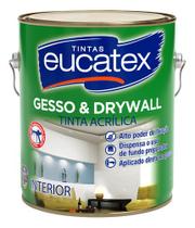 Tinta Para Gesso Drywall Com Fundo 3,6 Branca Eucatex