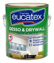 Tinta Para Gesso E Drywall Interno 3,6l Eucatex - Branco Tinta Para Gesso E Drywall Interno 3,6l Eucatex - Branco