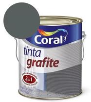 Tinta Para Metal Tinta Grafite Fosco Cinza Escuro 3.6l Coral