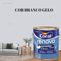 Tinta Para Parede Acrílica Coral Renova Cor Cinza 3,2l Lavável Premium Antimofo Cor Cinza Elefante/ Cor Cinza Véu.