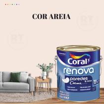 Tinta Para Parede Acrílica Coral Renova Cor Marrom 3,2l Lavável Premium Antimofo.