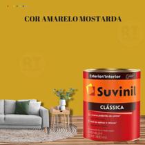 Tinta Para Parede Acrílica Suvinil Clássica 800ml Cor Amarelo Lavável Premium Cor Amarelo Caju/Cor Amarelo Colonial.