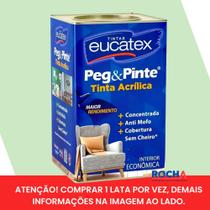 Tinta para Parede Peg e Pinte Sem Cheiro - 18 Litros - Eucatex