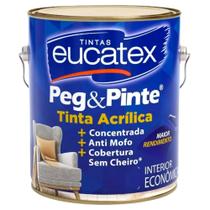 Tinta para parede Peg Pinte 3,6L Sem Cheiro Anti Mofo Eucatex
