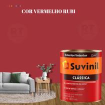 Tinta Para Parede Vermelha Suvinil Clássica Premium Antimofo 800ml