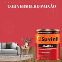 Tinta Para Parede Vermelha Suvinil Clássica Premium Antimofo 800ml