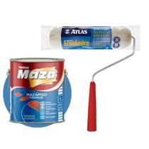 Tinta Para Piso Alto Rendimento 3,6 Litros Com Rolo De Lã E Garfo De Pintura Tinta Para Piso Alto Rendimento 3,6 Litros Com Rolo De Lã E Garfo De Pintura