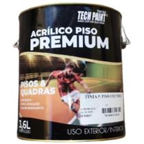 Tinta Para Piso e Calçada Tech Paint Chumbo 3,6 litros Lata Amassada