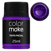 Tinta para Rosto Líquida Roxa 25ml - Colormake