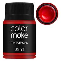 Tinta para Rosto Líquida Vermelha 25ml - Colormake