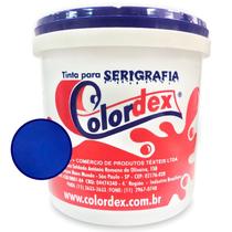 Tinta para Serigrafia Colordex Hidrocolor Mix Azul Royal 1Kg - Alta Definição e Cores Vivas