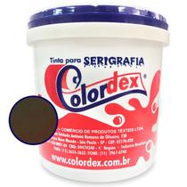 Tinta para Serigrafia Colordex Hidrocolor Mix Castanho Escuro 1kg - Alta Definição e Cores Vivas
