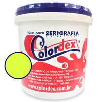 Tinta para Serigrafia Colordex Plastcolor Amarelo Fluor 1Kg - Alta Performance