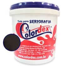 Tinta para Serigrafia Colordex Plastcolor Preto 1Kg - Alta Performance