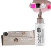 TINTA PARA SOBRANCELHAS APRAISE LIGHT BROWN 3.1 MARROM CLARO 20ml E OXÍDANTE LIQUIDO APRAISE 50ml