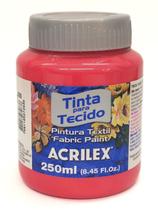 Tinta para Tecido 250ml Ref 800 Vermelho Bebê Acrilex Tinta para Tecido 250ml Ref 800 Vermelho Bebê Acrilex