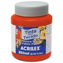 Tinta para Tecido 250ml Ref 801 Tangerina Acrilex Tinta para Tecido 250ml Ref 801 Tangerina Acrilex