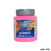 Tinta para Tecido 250ml Rosa Acrilex