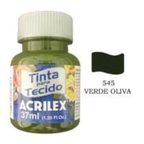 Tinta Para Tecido 37ml 545 Verde Oliva - Acrilex