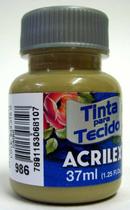Tinta Para Tecido 37ml Fosca - 986 Cáqui Acrilex