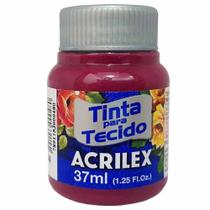 Tinta para Tecido Acrilex 37ml Fuchsia 804 12 unidades