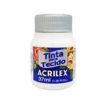 Tinta para Tecido Acrilex Fosca - 37 ml Clareador / Incolor