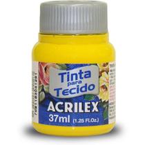 Tinta para Tecido Acrilex Fosca 37ML - COR Melão, Dúzia