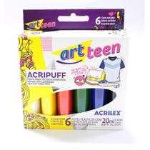 Tinta para Tecido Acripuff 20ML 6 Cores PCT.C/03 Tinta para Tecido Acripuff 20ML 6 Cores PCT.C/03