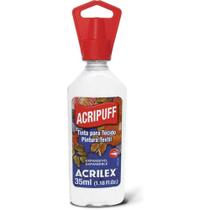 Tinta para Tecido Acripuff 35ML Branco Pacote com 6 Tinta para Tecido Acripuff 35ML Branco Pacote com 6