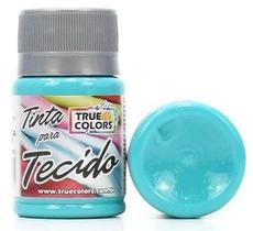 Tinta para tecido cor 1020 - azul turquesa - 37 ml - true colors Tinta para tecido cor 1020 - azul turquesa - 37 ml - true colors