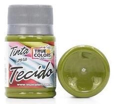 Tinta para tecido cor 1075 - verde oliva - 37 ml - true colors