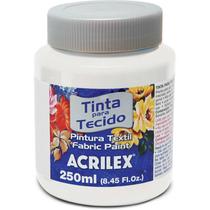 Tinta para tecido fosca 250ml incolor acrilex