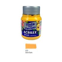 Tinta para Tecido Fosca 37ml Acrilex - Ocre Ouro